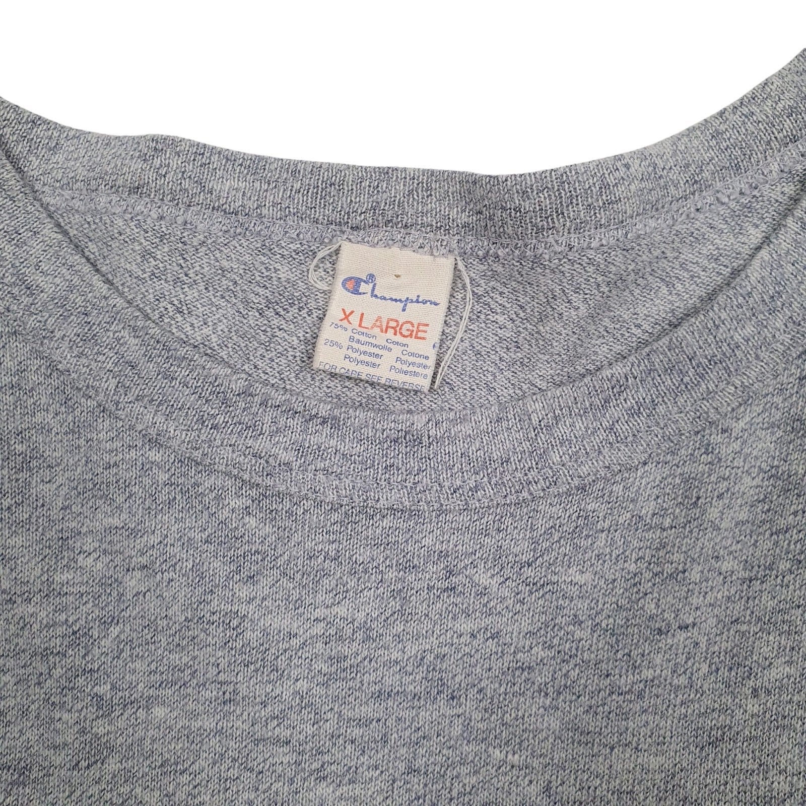 Mens Grey Champion Vintage 90s Italy Italia  T Shirt