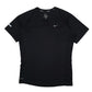 Mens Black Nike Dri Fit Running Short Sleeve T Shirt