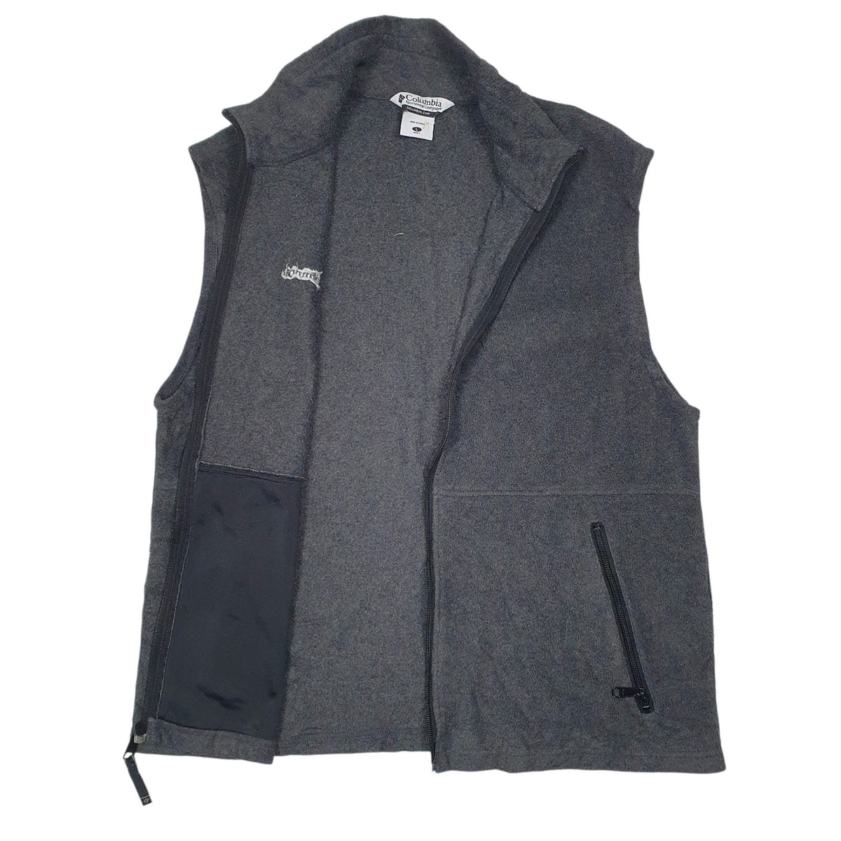 Mens Grey Columbia Sportswear Company Gilet Full Zip Jumper