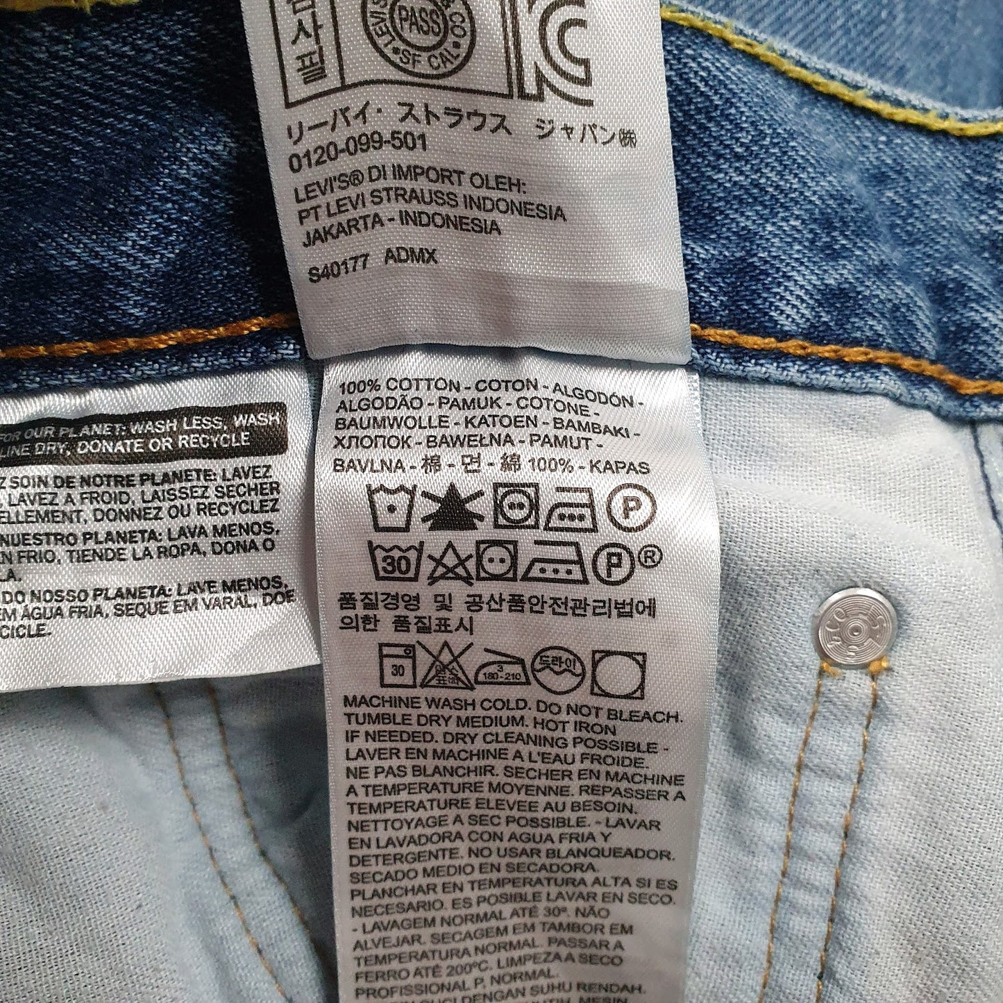 Mens Blue Levis   Jeans