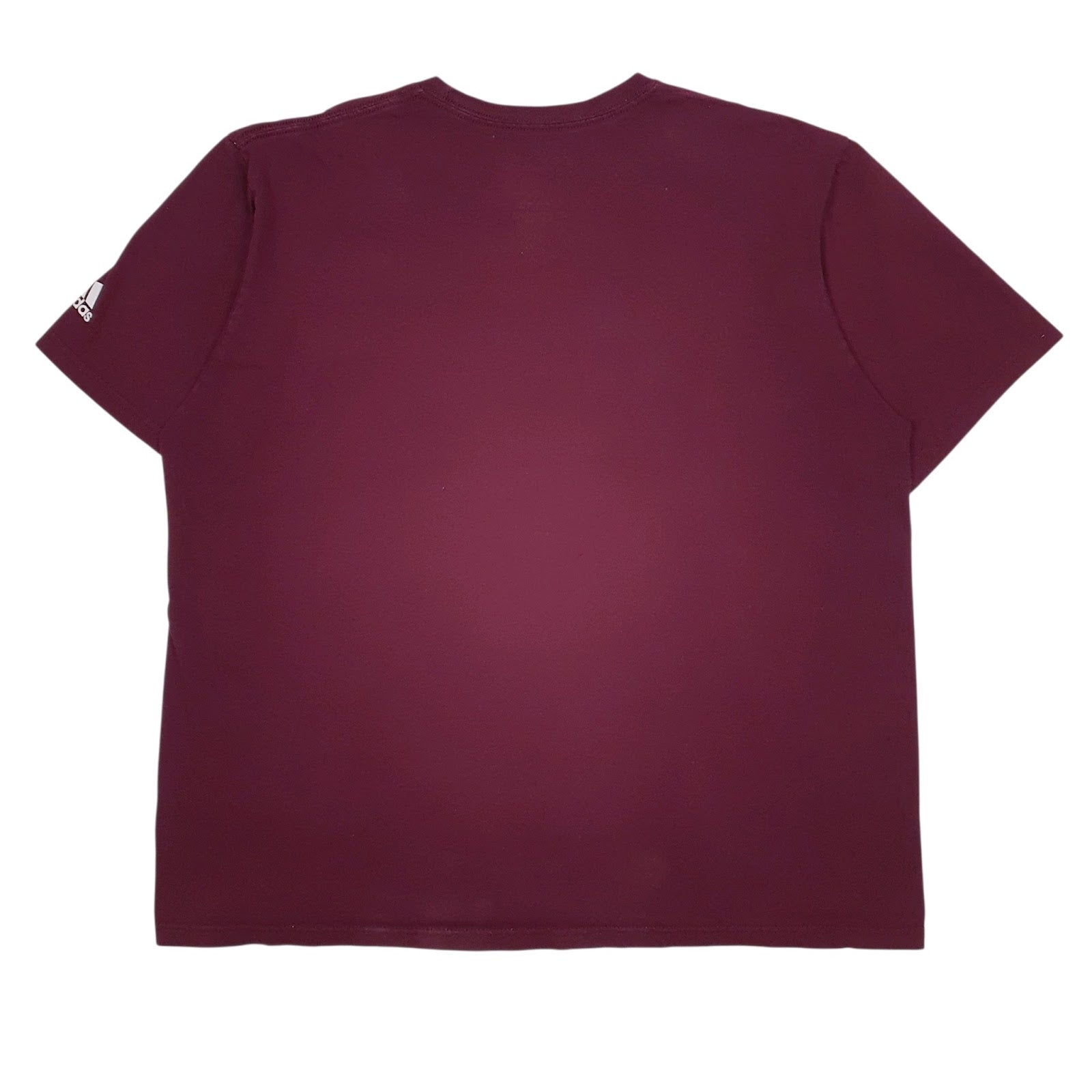 Mens Burgundy Adidas Trojan Softball  T Shirt
