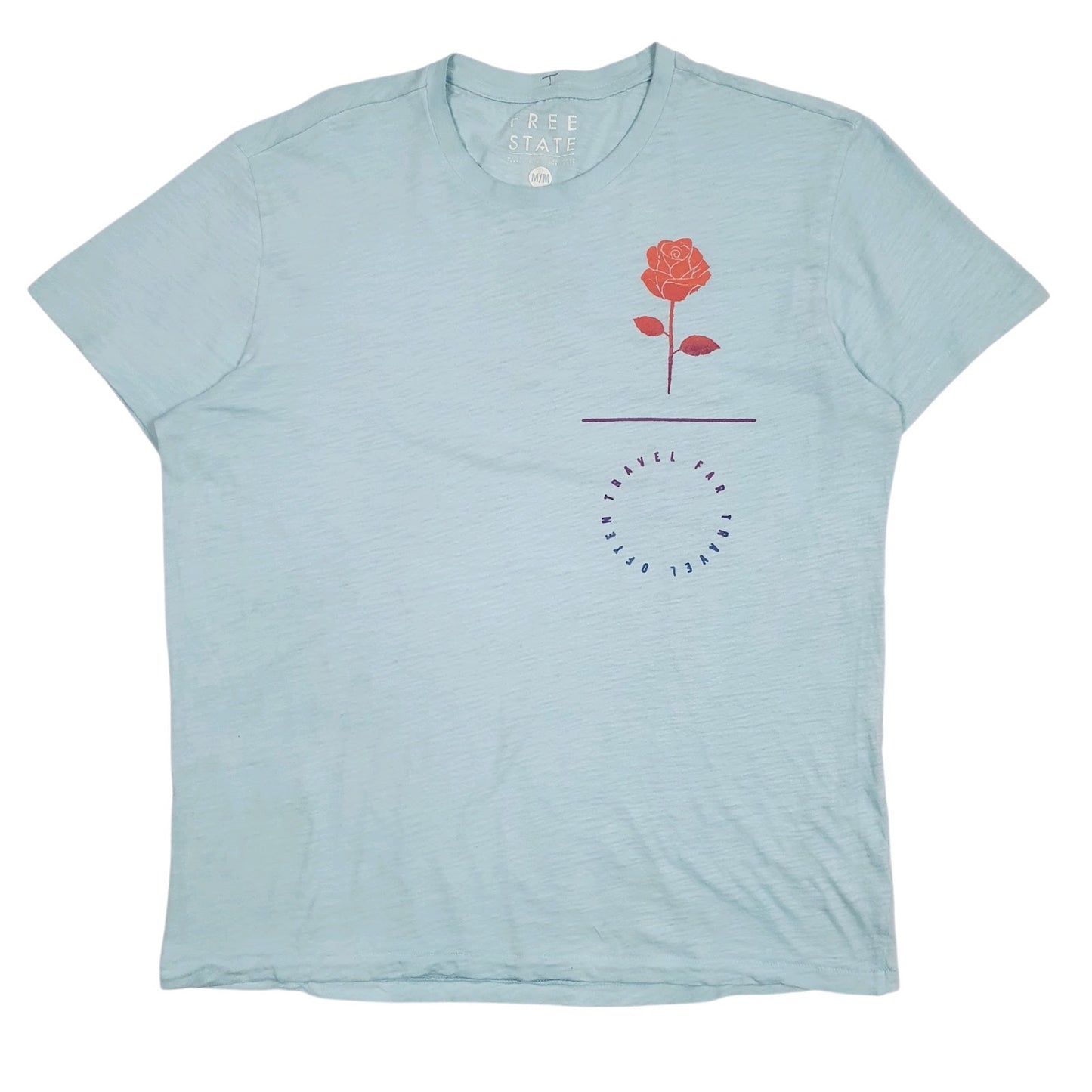 Mens Blue Free State  Short Sleeve T Shirt