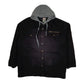 Mens Black Wrangler Chore Windbreaker Hoodie Full Zip Coat