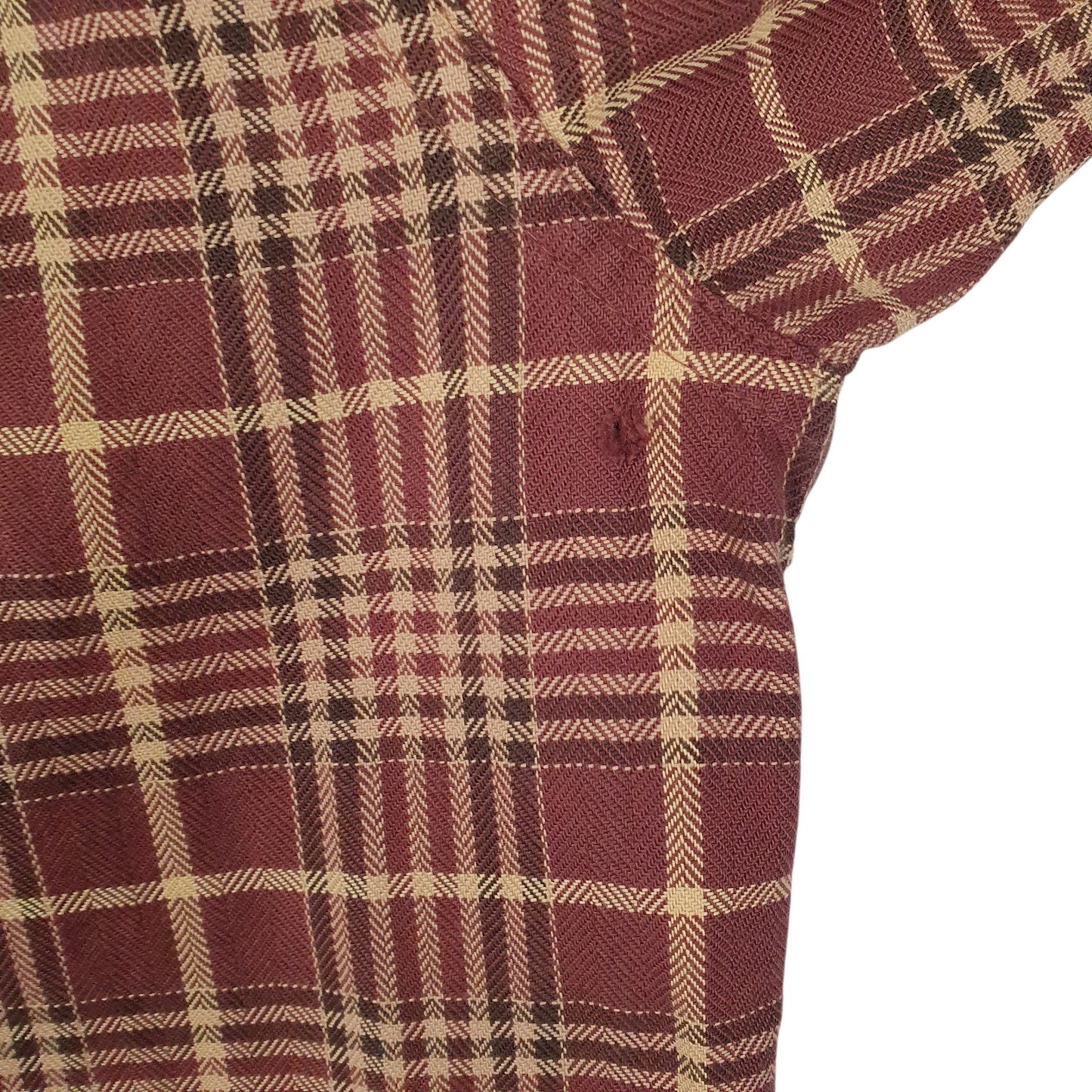 Mens Red L.L.Bean Flannel  Shirt