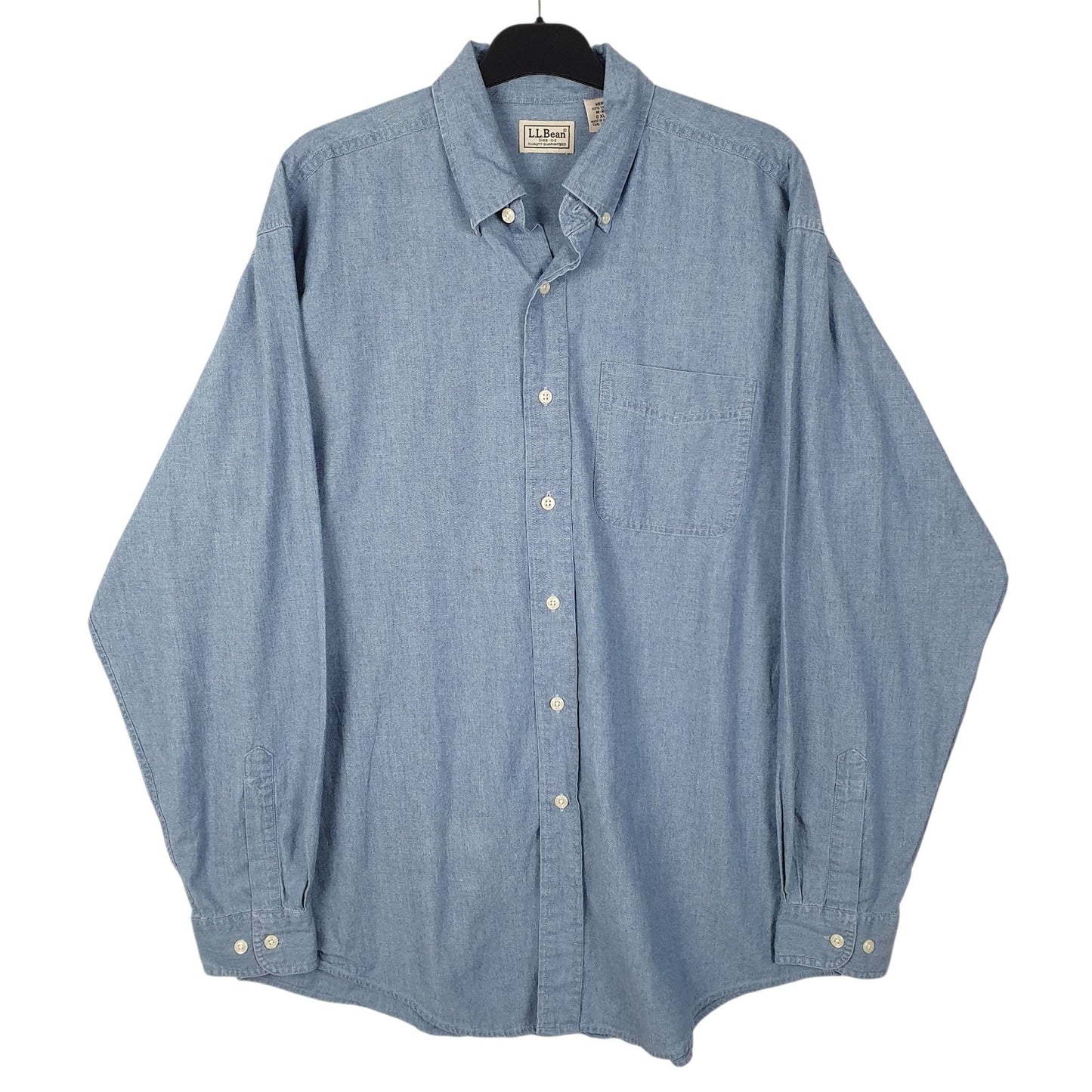 Mens Blue L.L.Bean  Long Sleeve Shirt