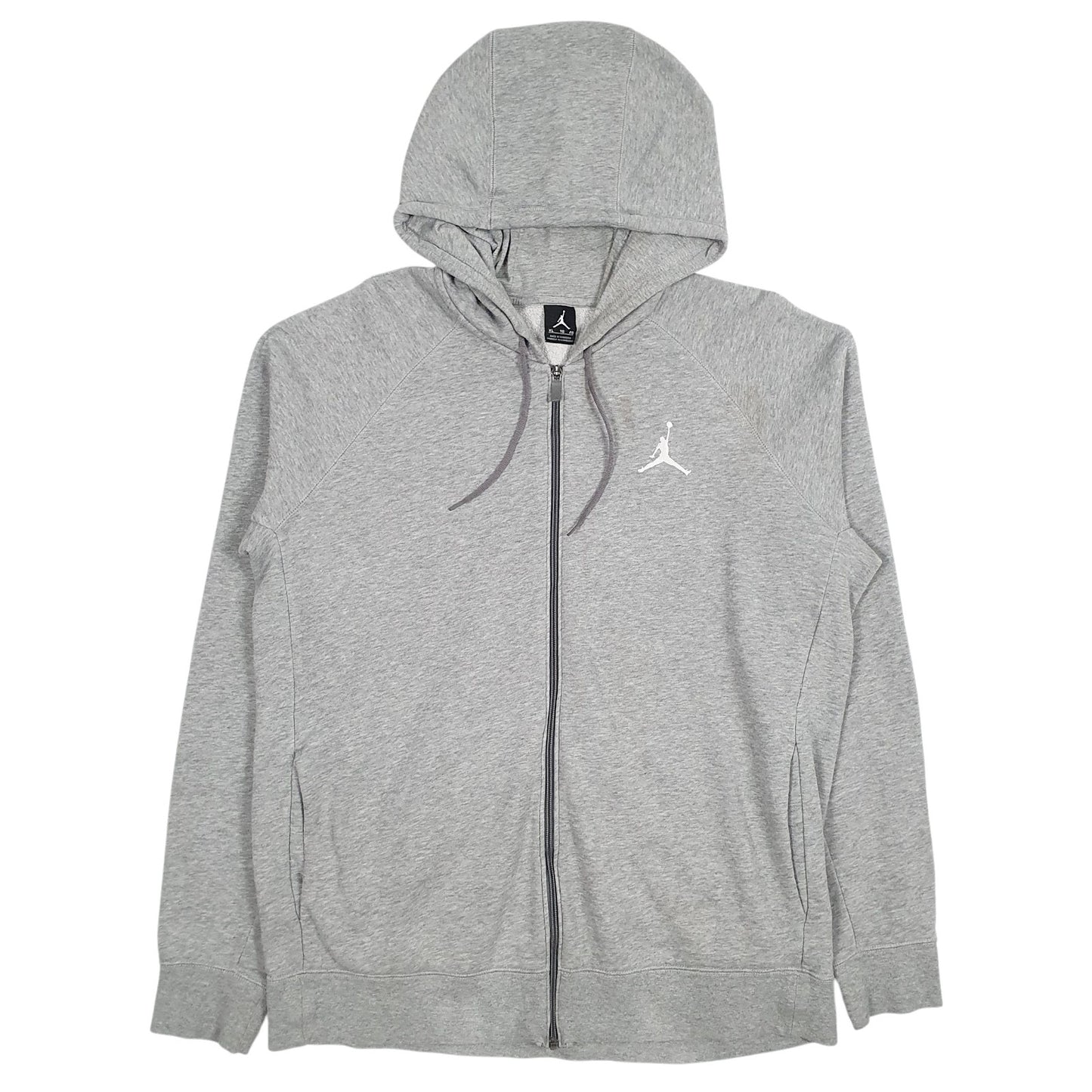 Mens Grey Air Jordan  Full Zip Jumper