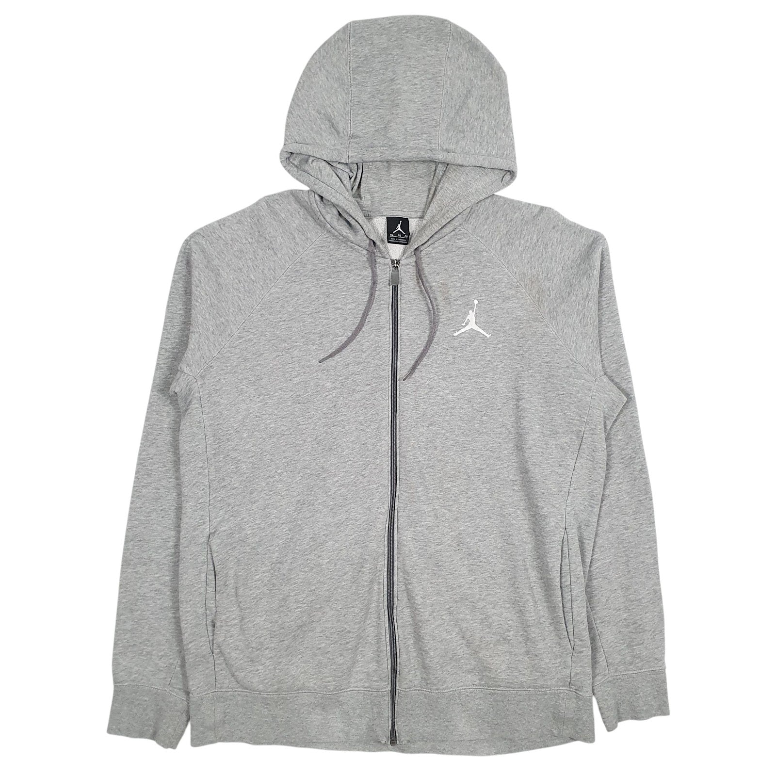 Mens Grey Air Jordan  Full Zip Jumper