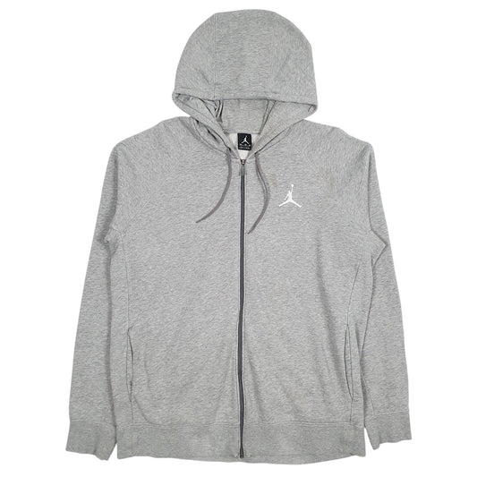 Mens Grey Air Jordan  Full Zip Jumper