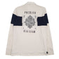 Mens White Express Rugby Crewneck Polo Shirt