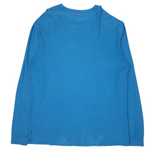 Mens Blue Napapijri  Crewneck Jumper