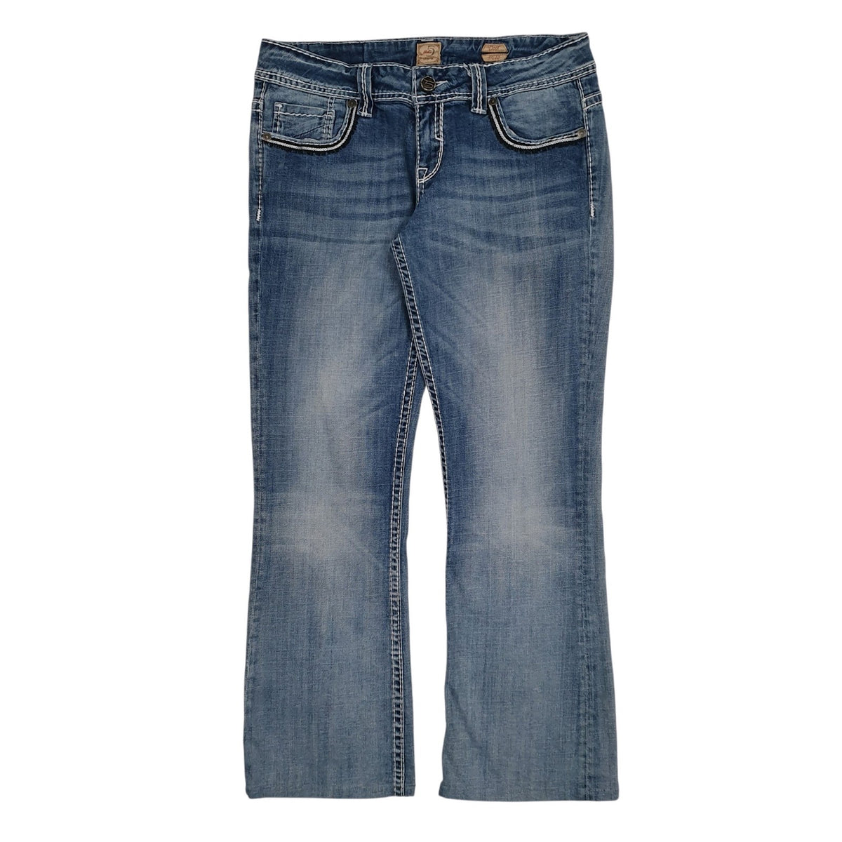 Womens Blue Studio 5  Low Rise JeansW34 L30