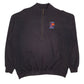 Mens Black Starter Vintage 90s NCAA Final Four Baggy Quarter Zip Jumper