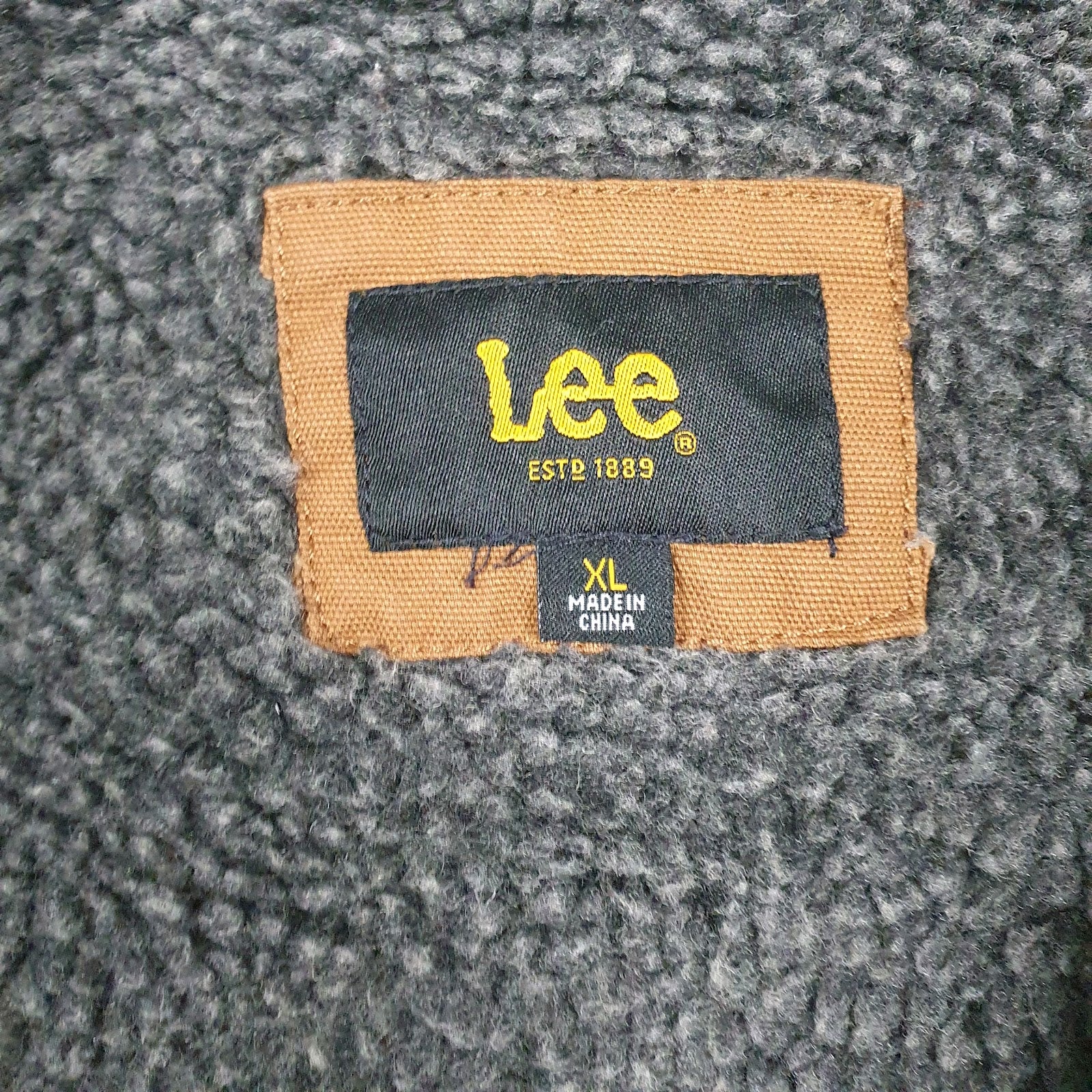 Mens Brown Lee Sherpa Lined  Coat