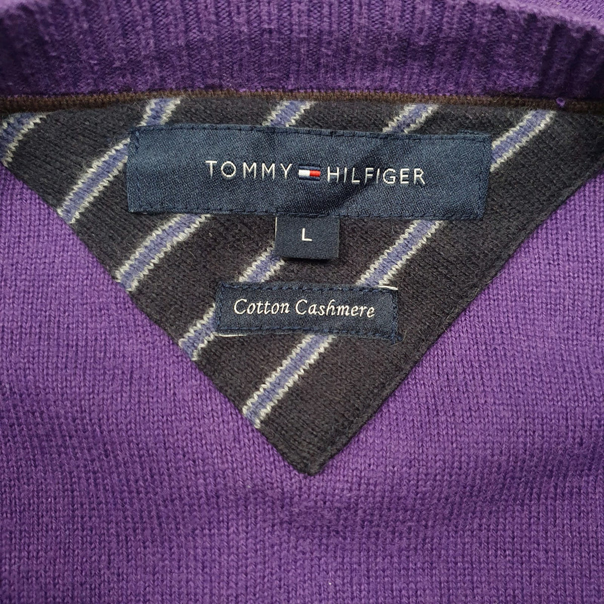 Mens Purple Tommy Hilfiger  Crewneck Jumper