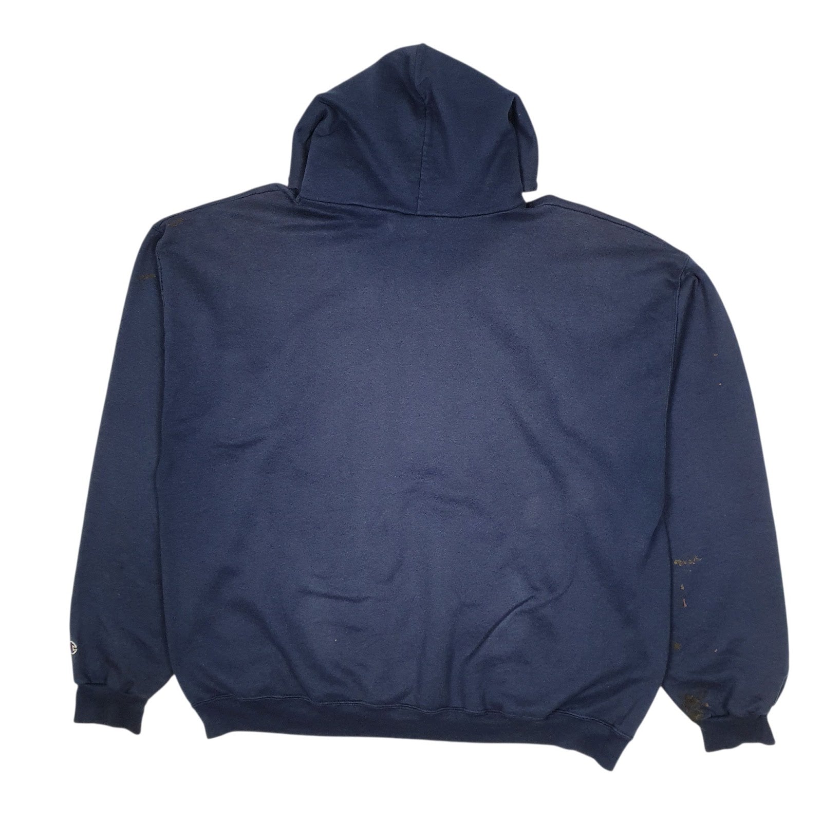 Mens Navy Champion Vintage 00s Hoodie Jumper