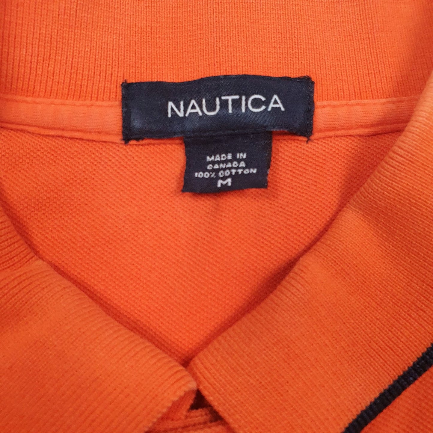 Mens Orange Nautica   Polo Shirt