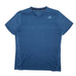 Mens Blue Adidas Running Short Sleeve T Shirt
