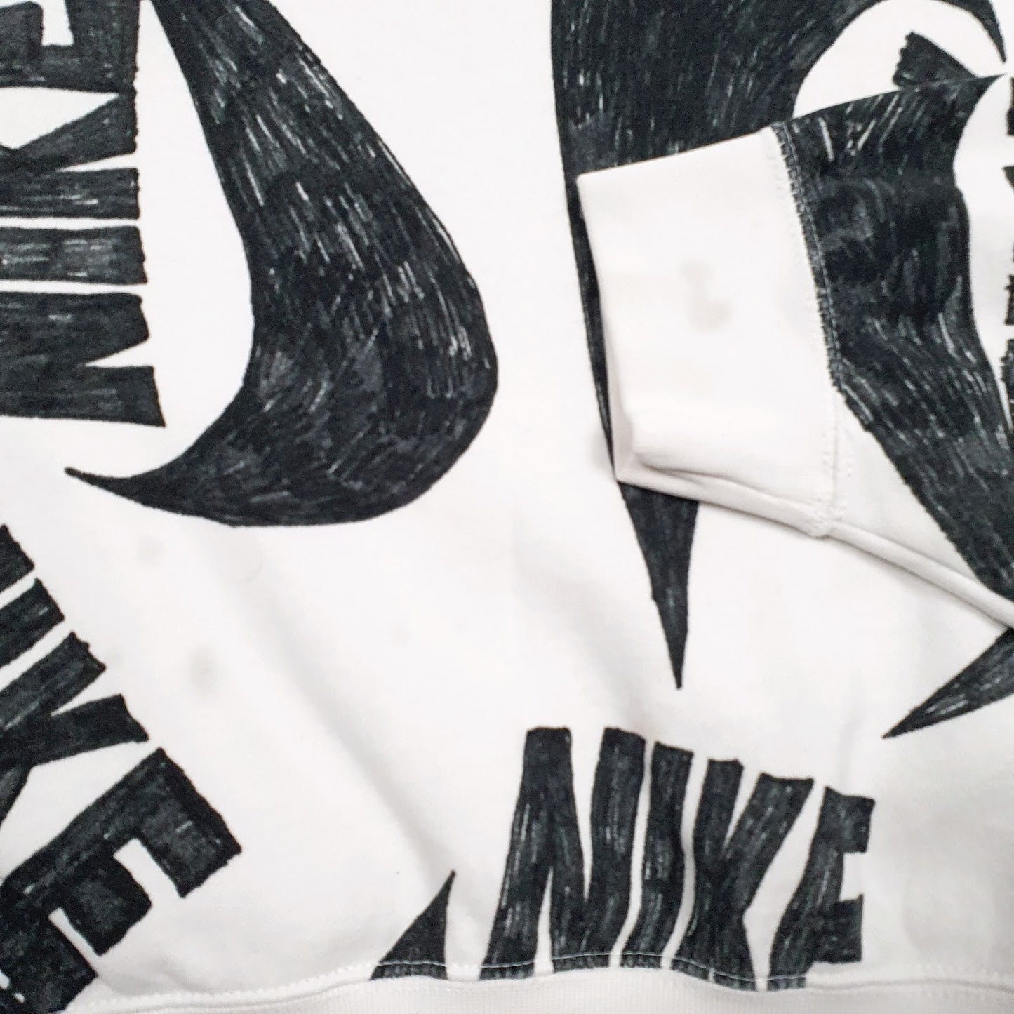 Womens White Nike  Crewneck Jumper