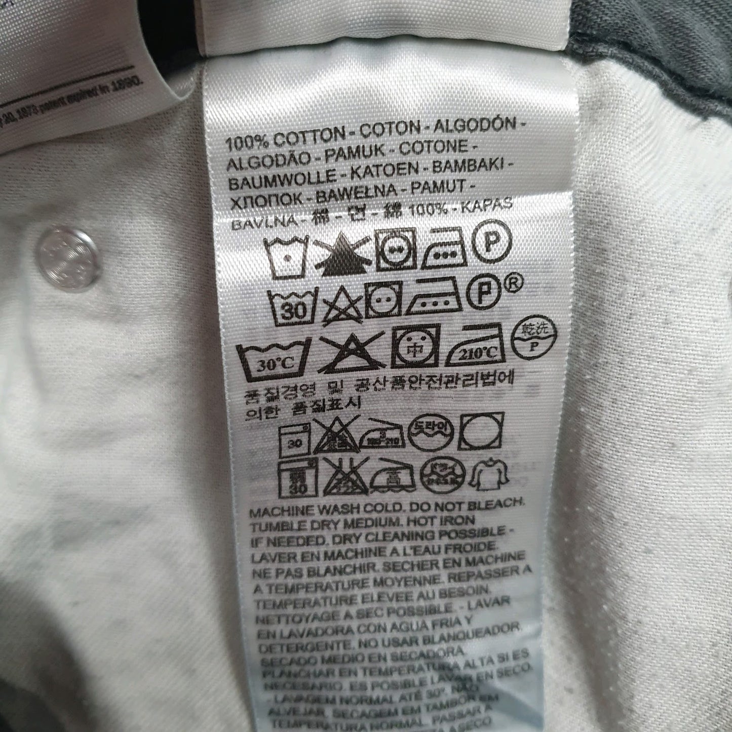 Mens Grey Levis   Jeans