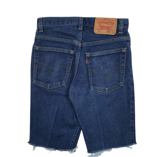 Mens Blue Levis 517 Cut Off  Shorts
