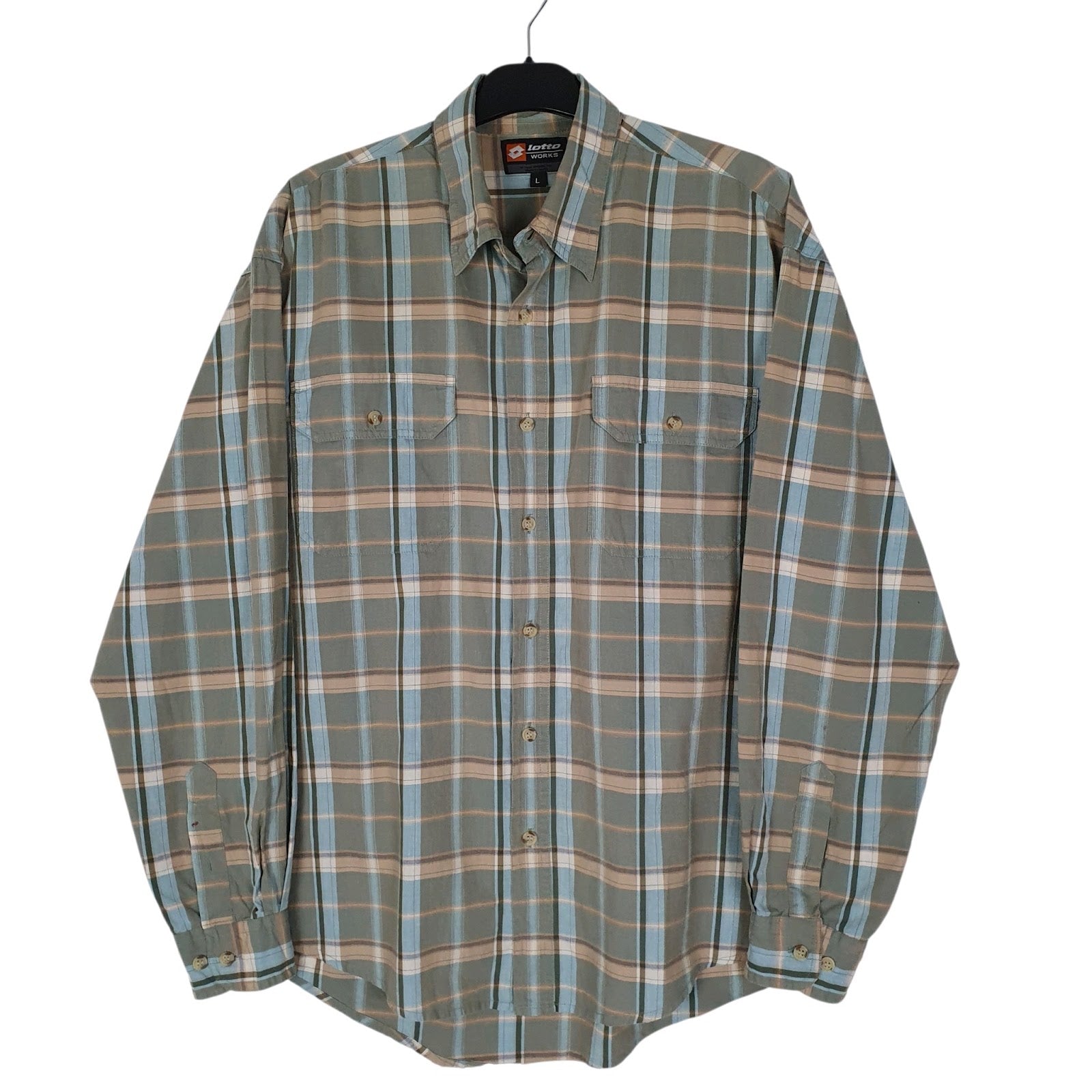 Mens Green Lotto  Long Sleeve Shirt