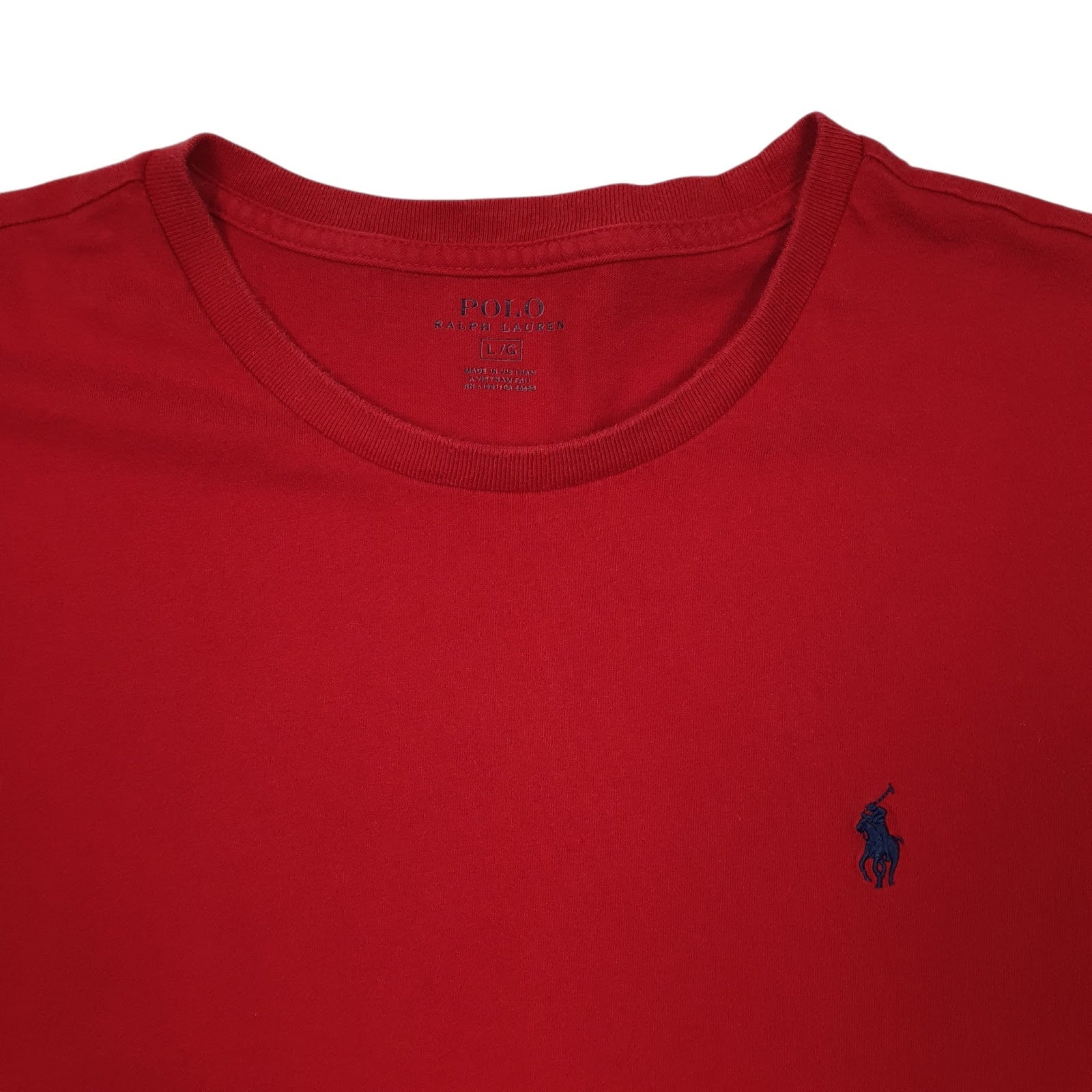 Mens Red Polo Ralph Lauren  Quarter Zip T Shirt