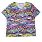 Womens Purple Unbranded  Short Sleeve T Shirt
