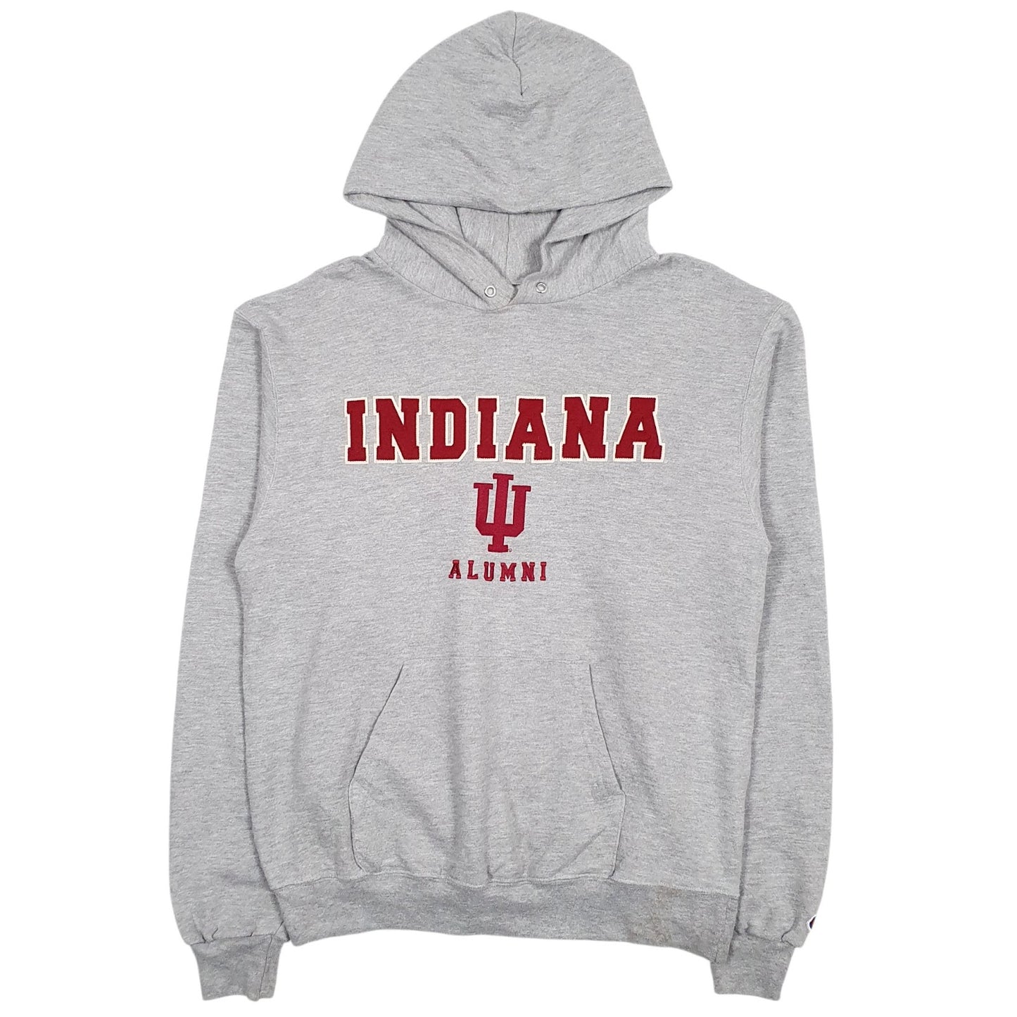Mens Grey Champion Indiana Alumni Hoodie Jumper