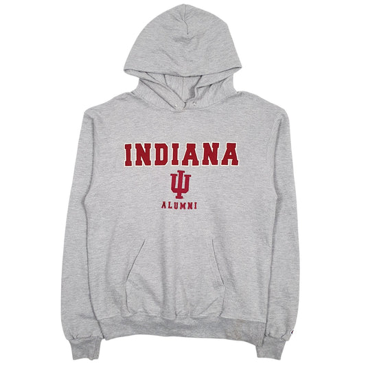 Mens Grey Champion Indiana Alumni Hoodie Jumper