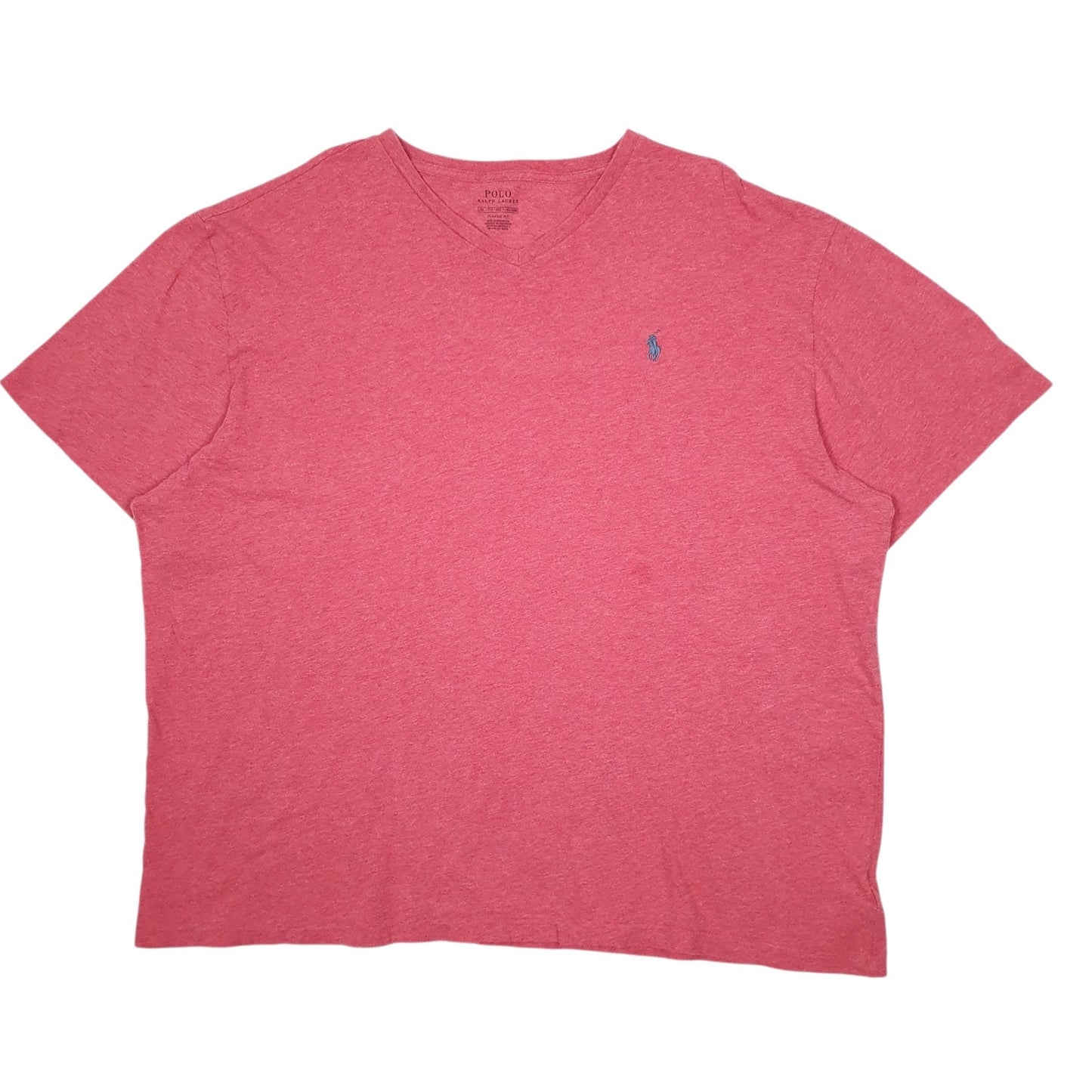 Mens Red Polo Ralph Lauren V Neck Short Sleeve T Shirt