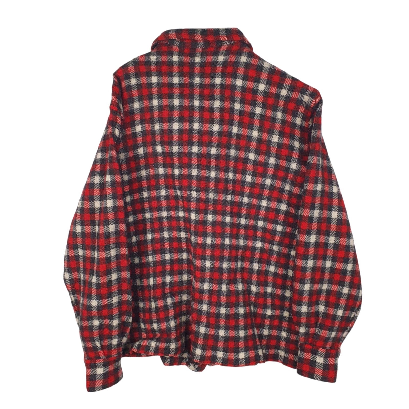 Womens Red Cosmotex Vintage Flannel  Shirt