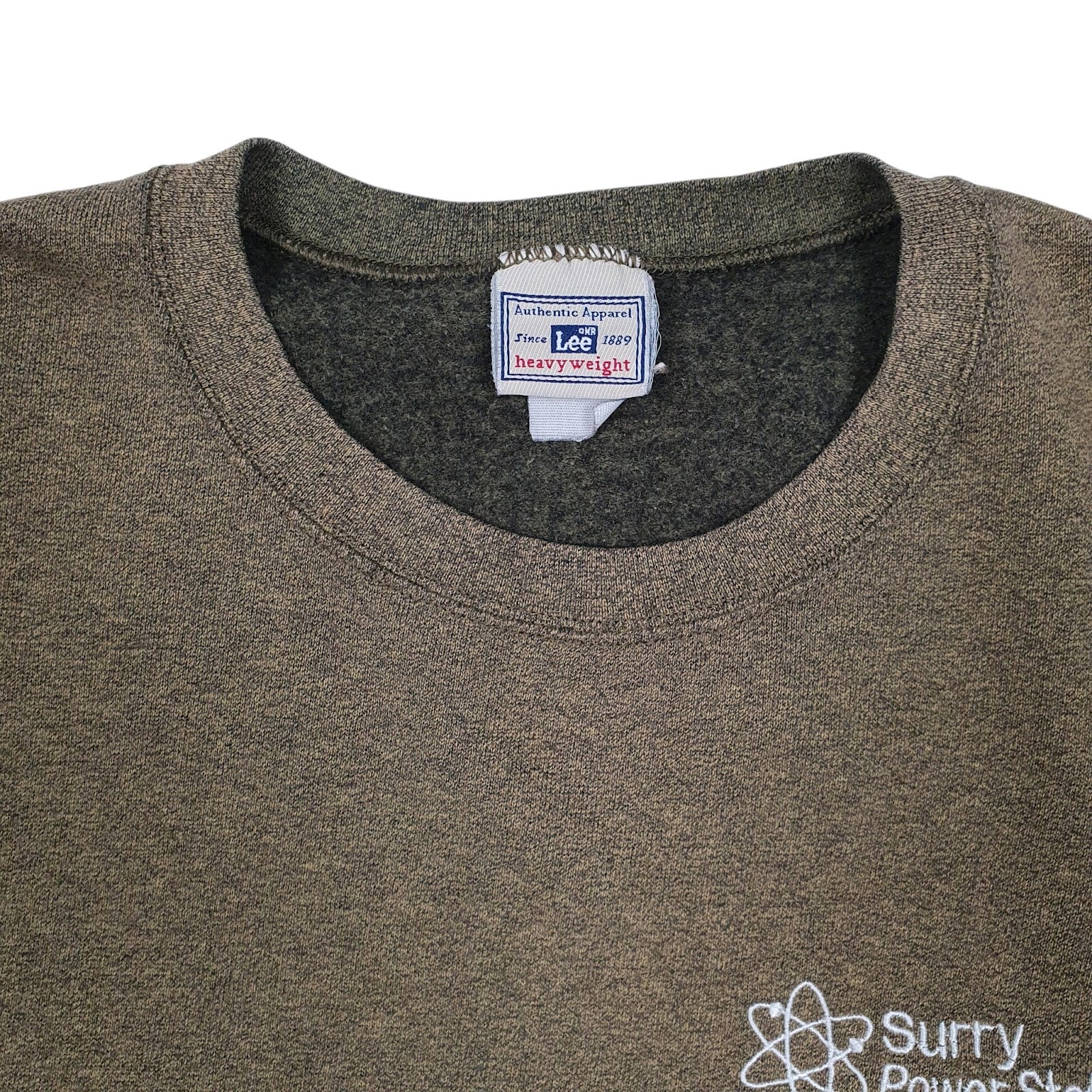 Mens Brown Lee Surry Power Station Crewneck Jumper