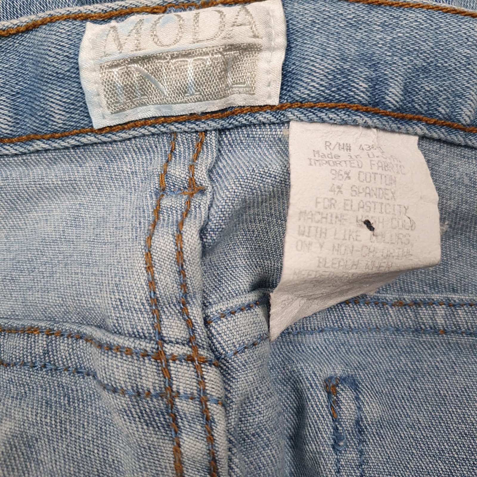 Womens Blue Moda Intl Vintage 90s Made In USA  Jeans