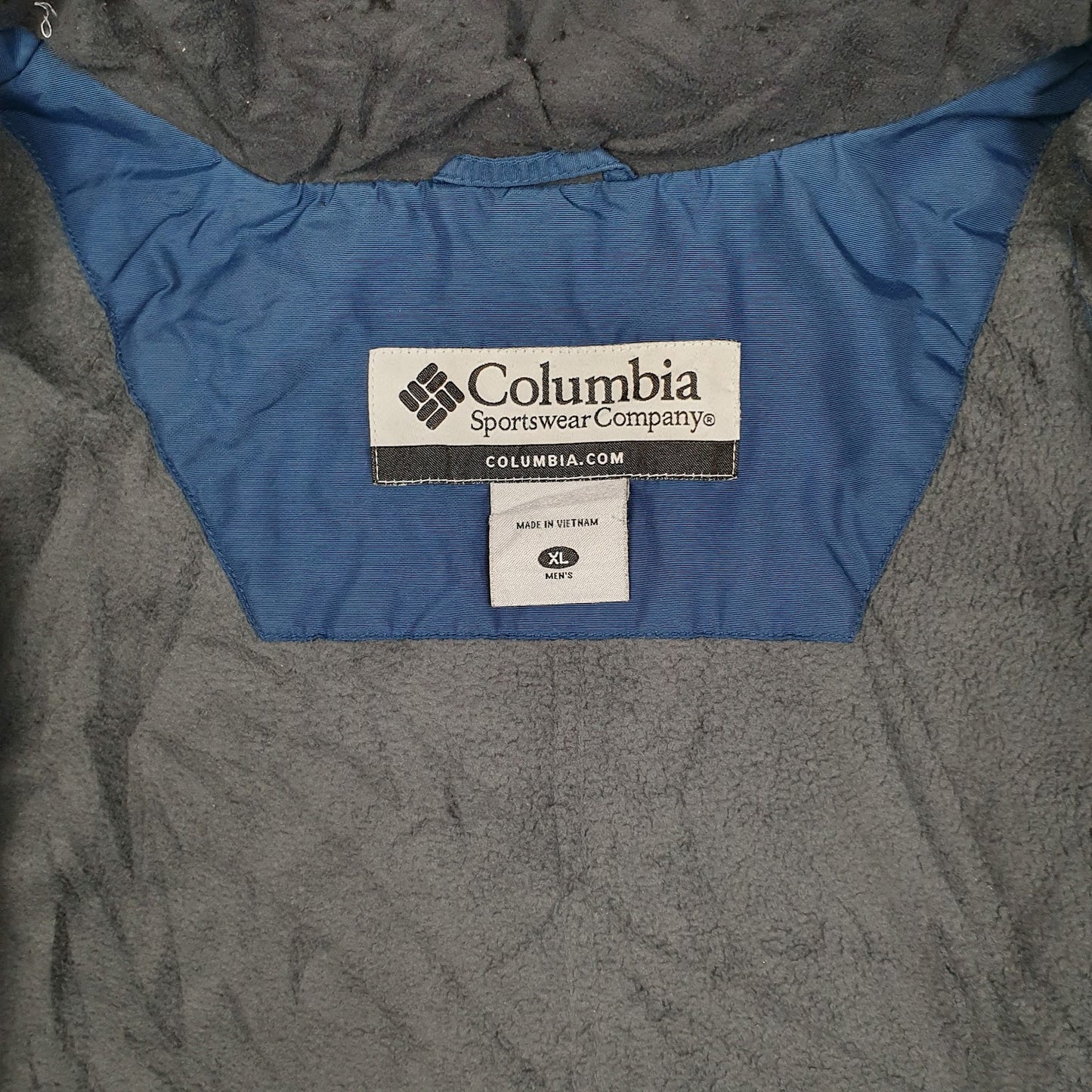 Mens Navy Columbia Sportswear Company  Full Zip Coat