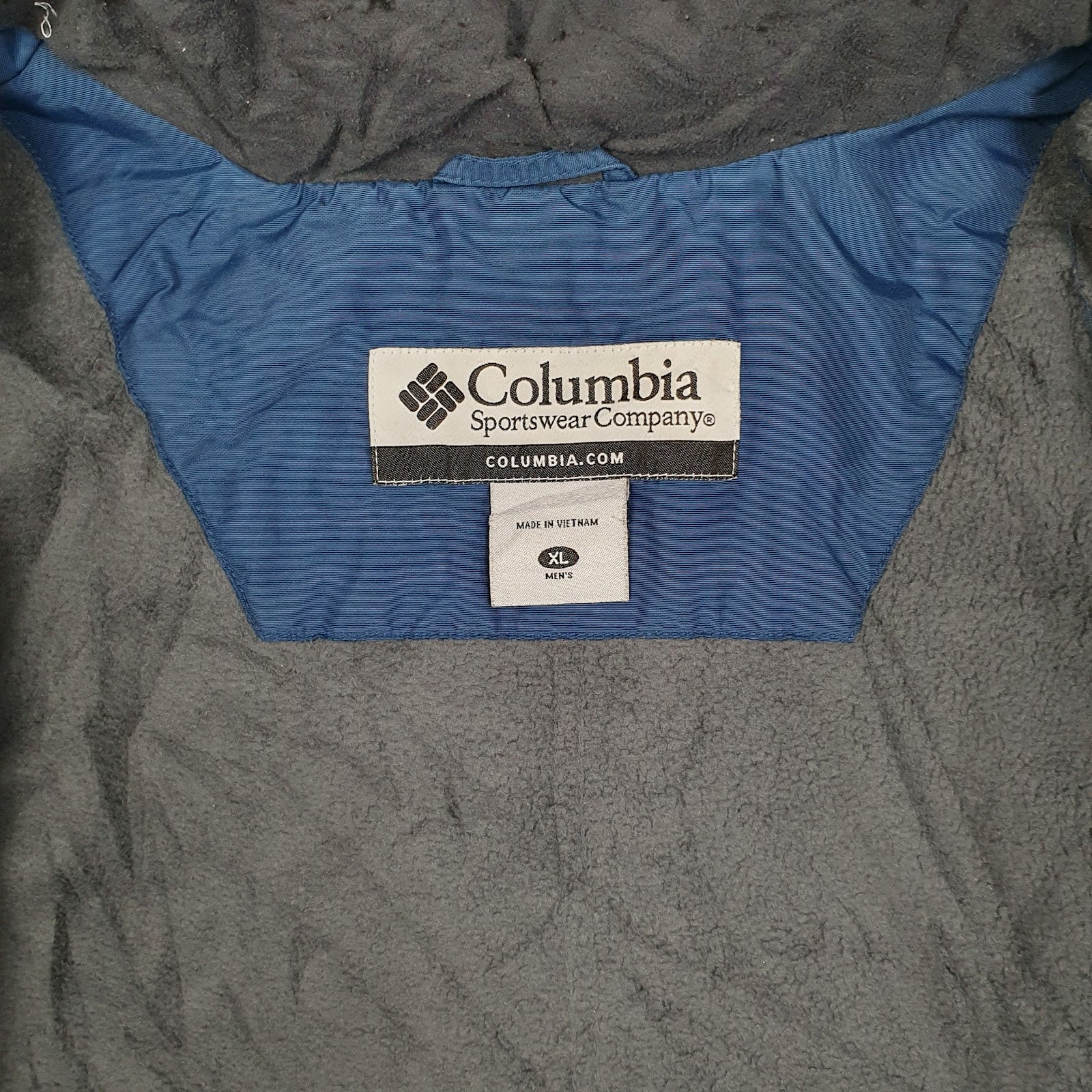 Mens Navy Columbia Sportswear Company  Full Zip Coat