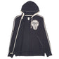 Mens Black Adidas Brooklyn Nets Full Zip Jumper