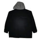 Mens Black Wrangler Windbreaker Chore Hoodie  Coat