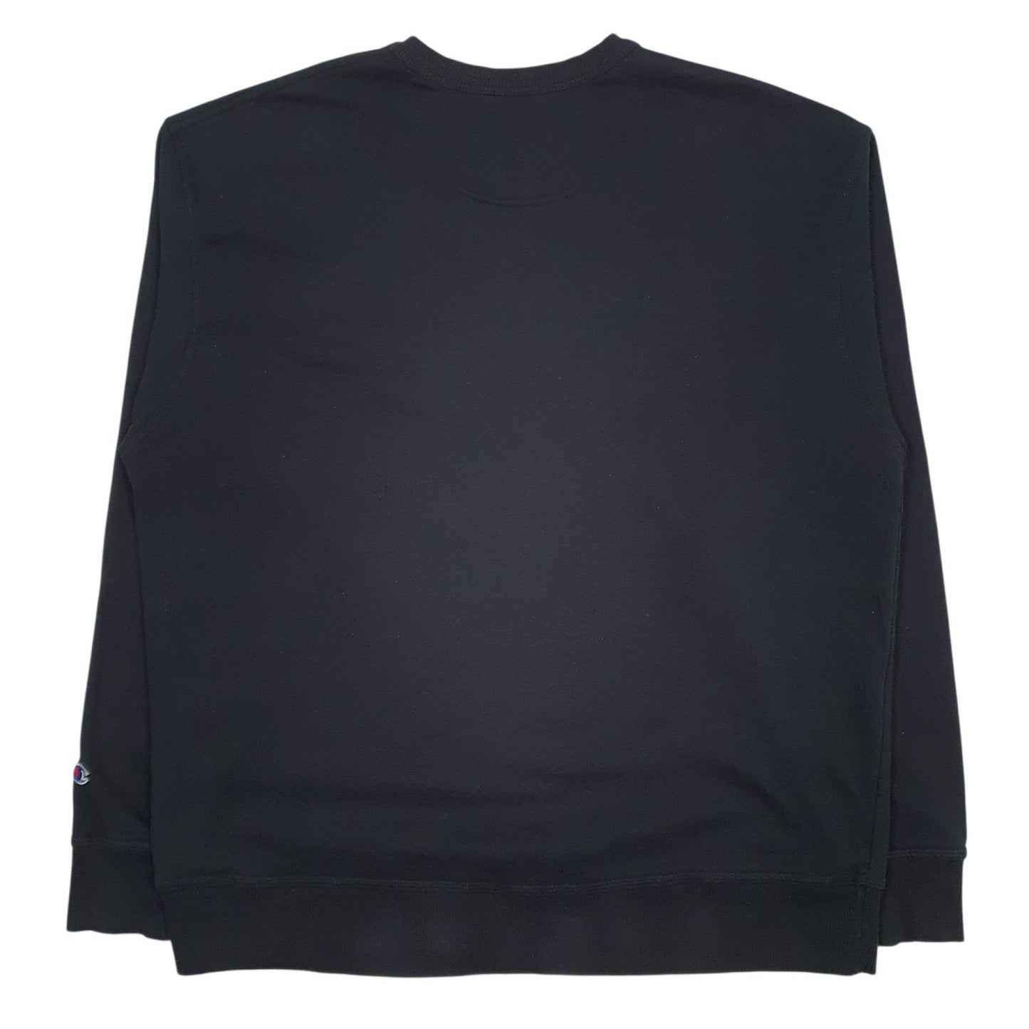 Mens Black Champion  Crewneck Jumper
