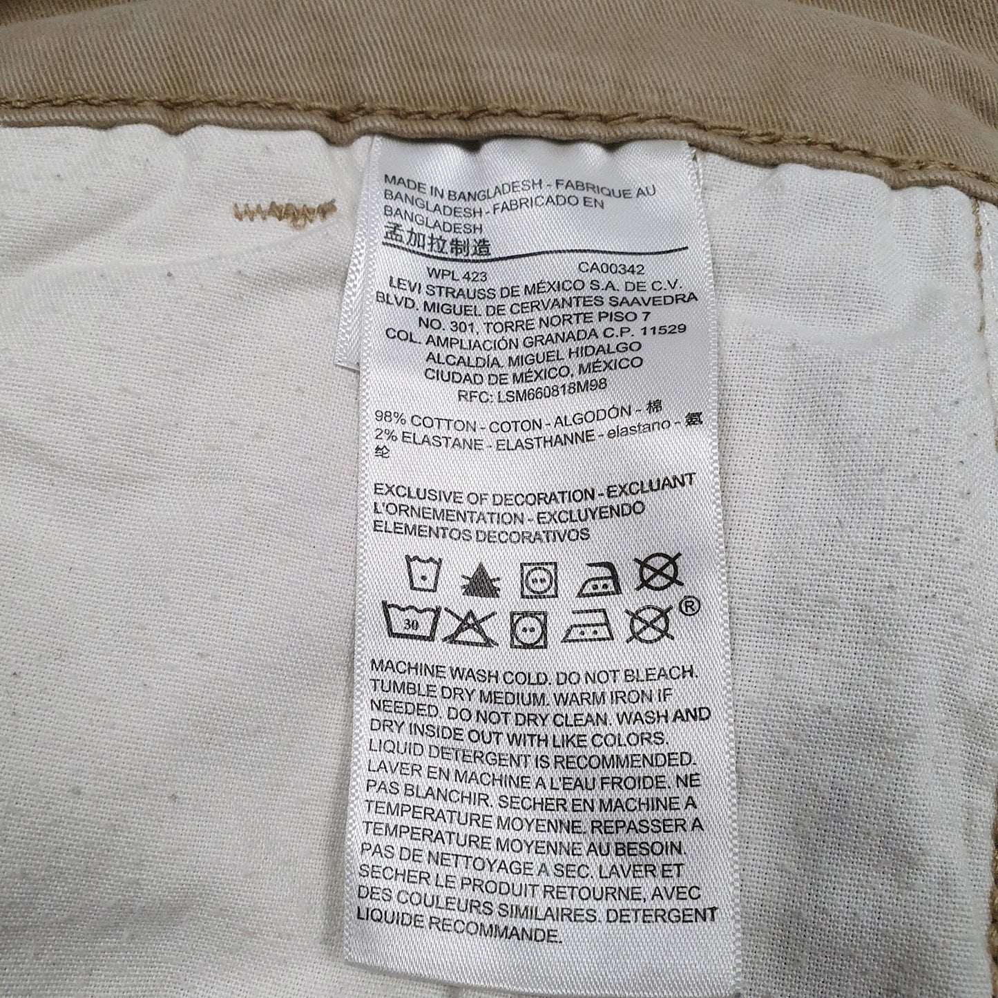 Mens Brown Levis Athletic  Jeans