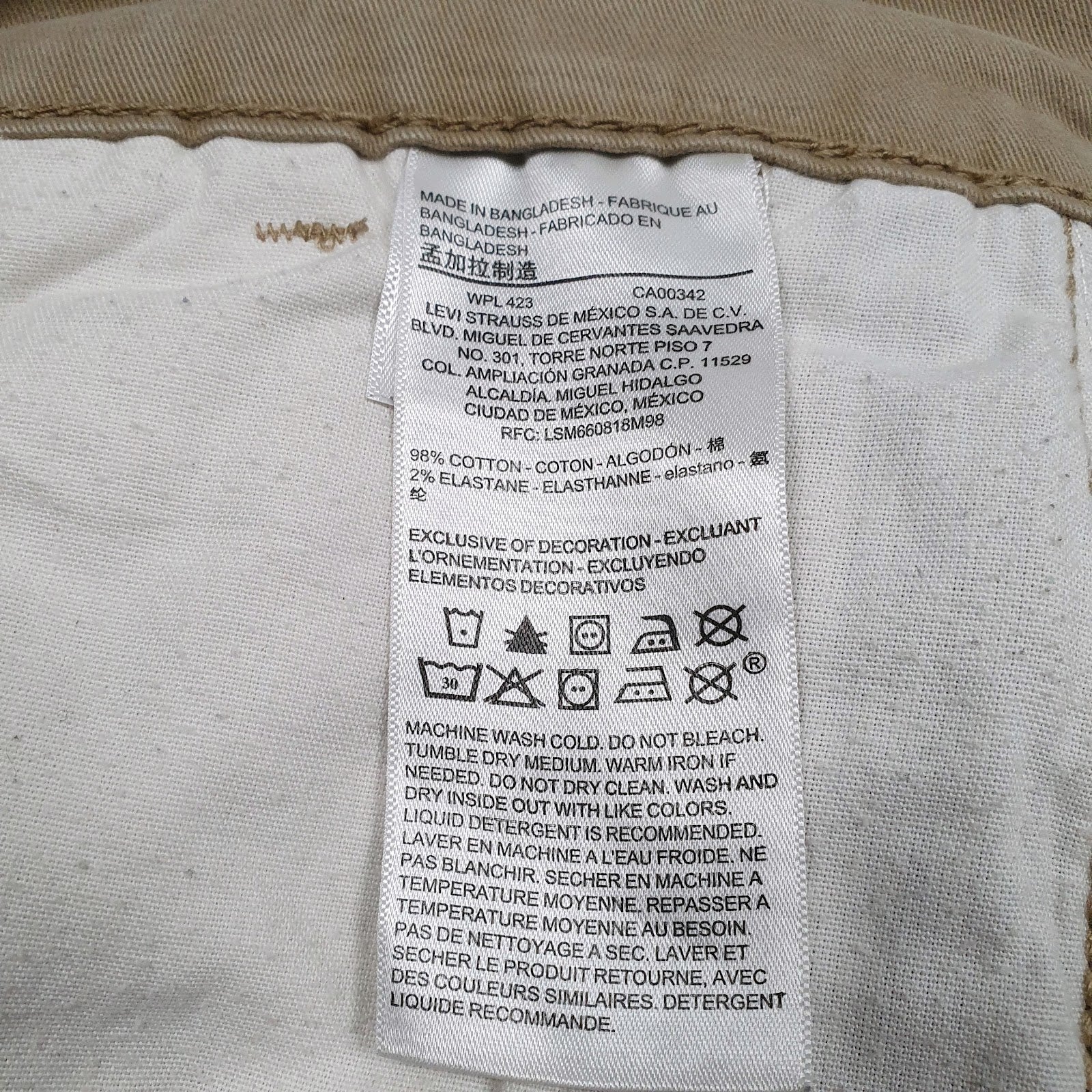 Mens Brown Levis Athletic  Jeans