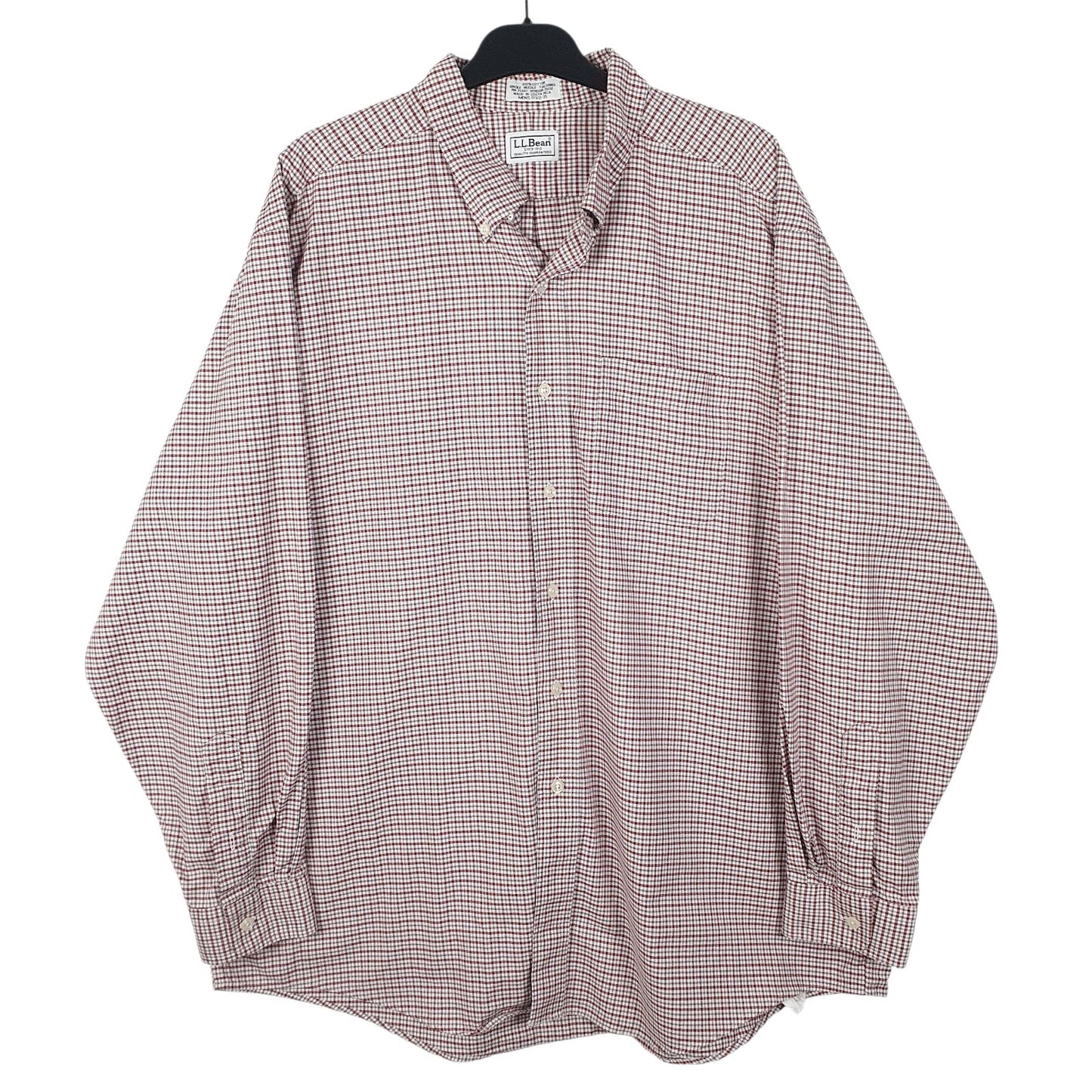 Mens Red L.L.Bean  Long Sleeve Shirt