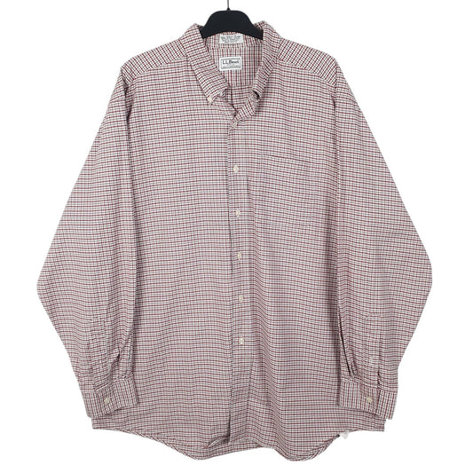 Mens Red L.L.Bean  Long Sleeve Shirt