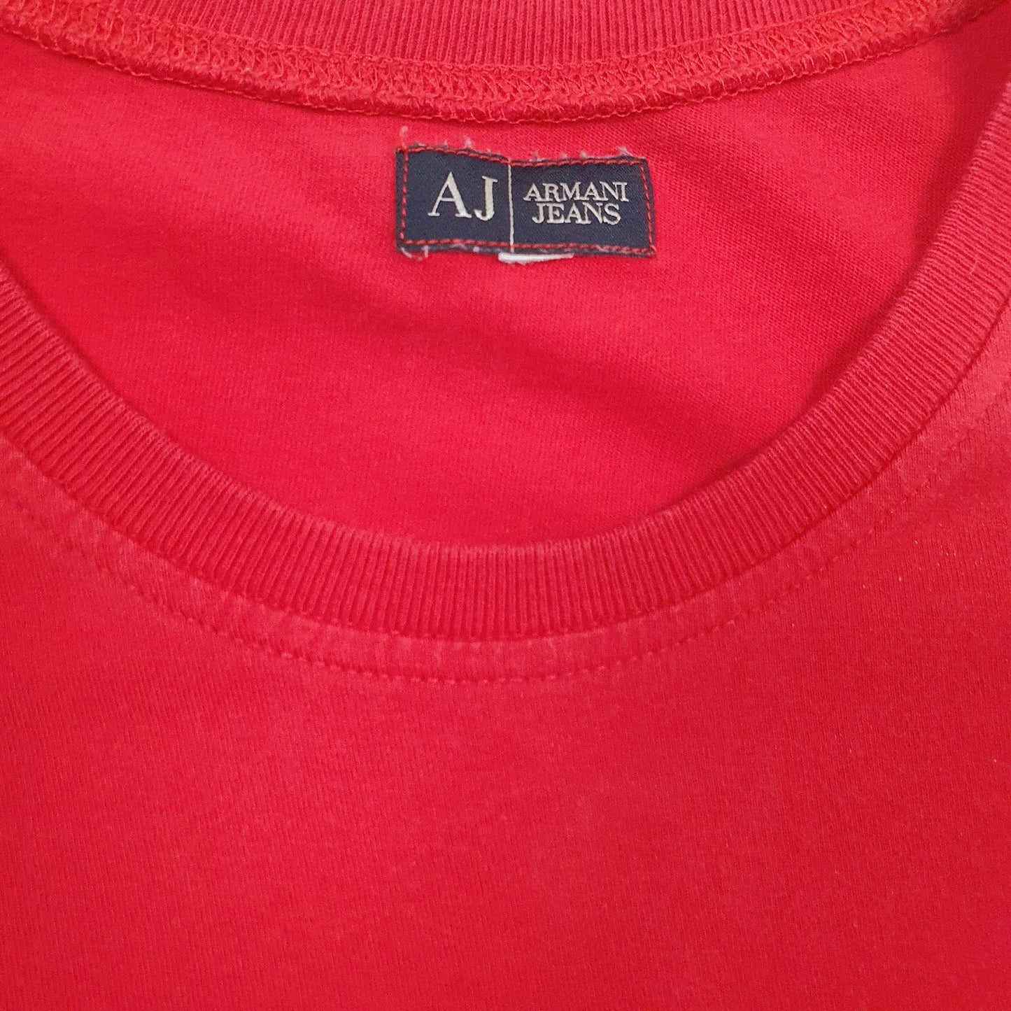 Mens Red Armani   T Shirt