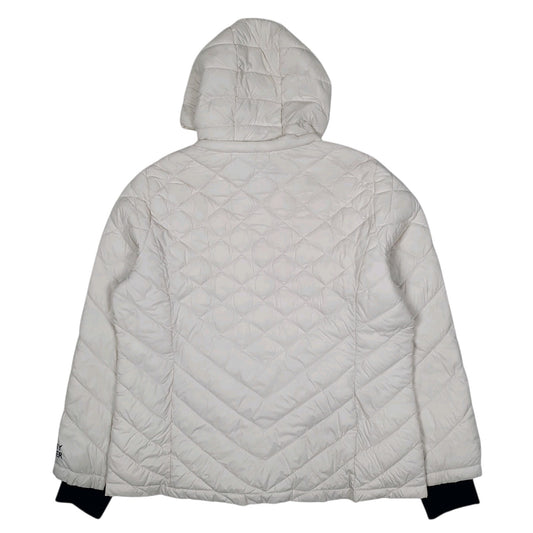 Womens White Tommy Hilfiger Quilted Hoodie Coat
