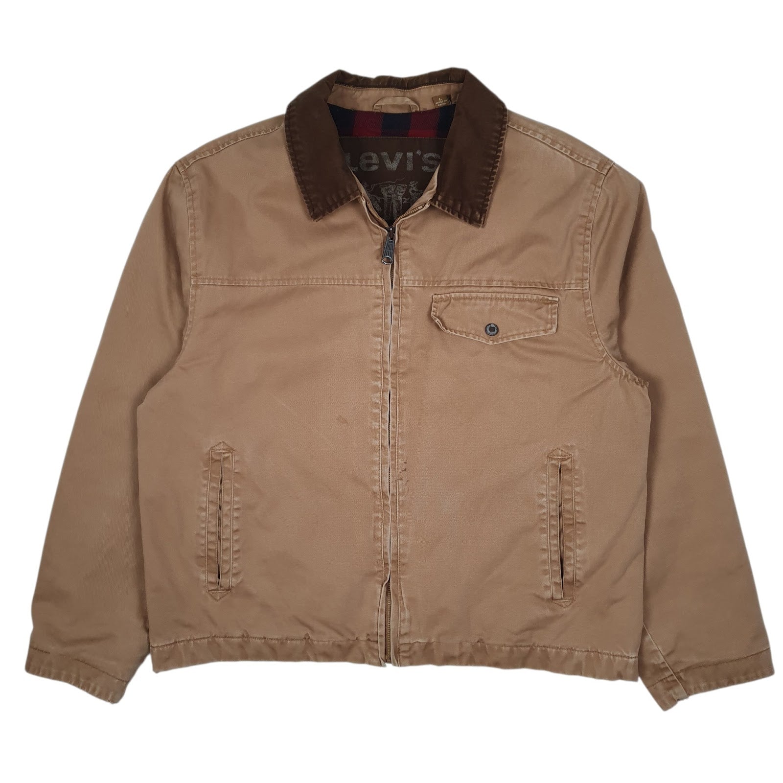Mens Beige Levis Harrington Mechanics  Coat