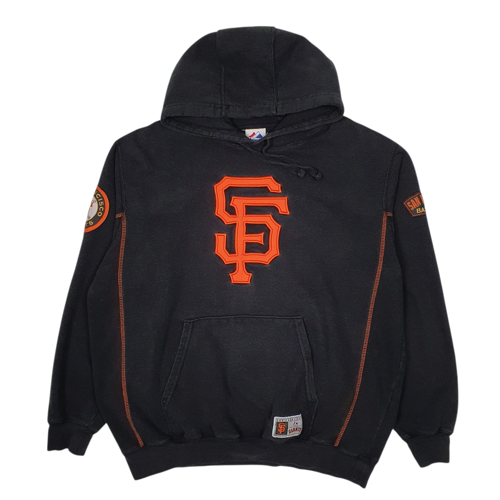 Mens Black Majestic San Francisco Giants Baseball Hoodie Jumper