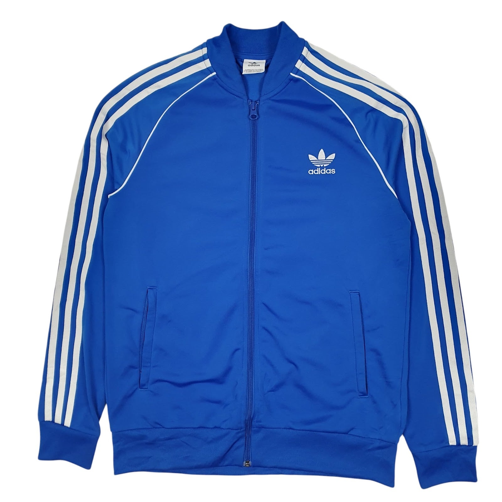 Mens Blue Adidas Originals Track Top Full Zip Jumper