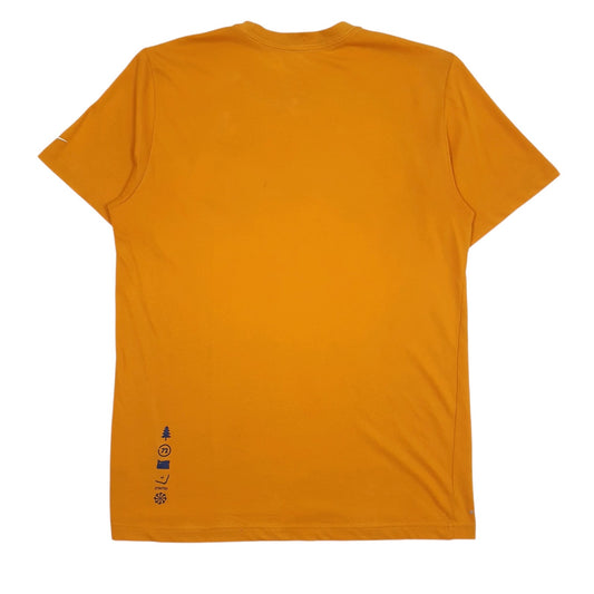 Mens Orange Nike Dri-Fit  T Shirt