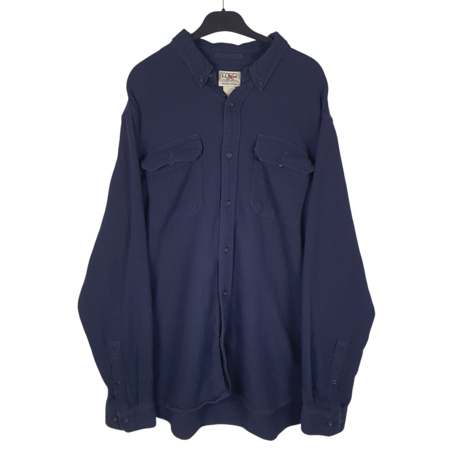 Mens Navy L.L.Bean  Long Sleeve Shirt
