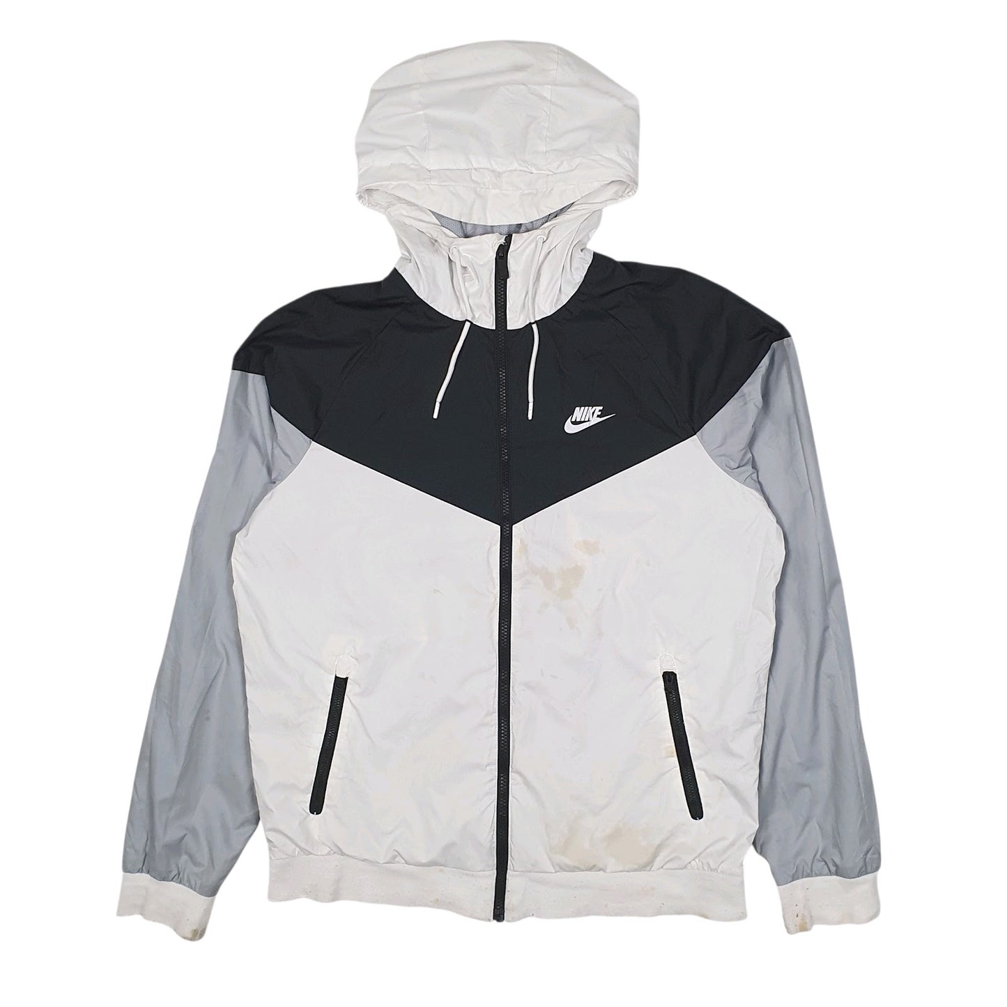 Mens White Nike Windrunner  Coat